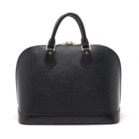 LOUIS VUITTON Louis Vuitton Epi Alma Handbag Leather Noir Black M52142