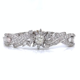 Art Deco Platinum 9.00 Ct. Diamond Bracelet