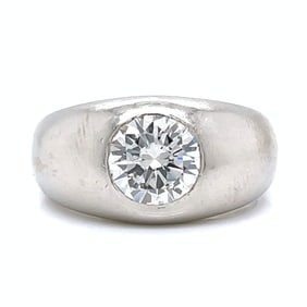 1960’s 14K White Gold 1.80 Ct. Diamond Ring