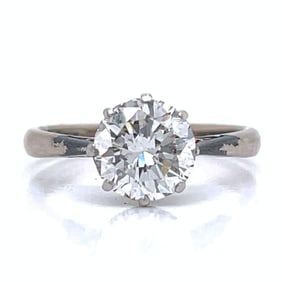Art Deco Platinum 1.70 Ct. Diamond Ring