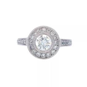 &nbsp;1.06 ctw Diamonds 14kt Gold Engagement Ring