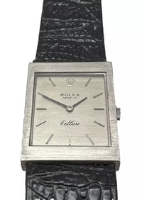 ROLEX CELLINI Ref. 4014 18k White Gold Cal 1601 Men’s Watch Orig. Fully Serviced