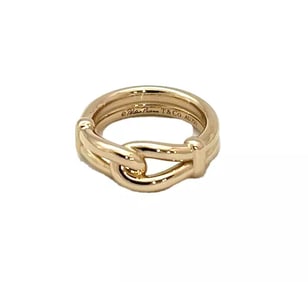 Tiffany & Co Paloma Picasso KNOT 18K Rose Gold Ring Size 4 ½