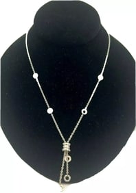 BVLGARI/BULGARI B ZERO1 18K WHITE GOLD PENDANT ITALY