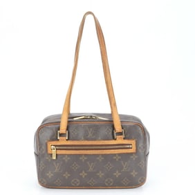 Louis Vuitton Monogram Cite MM M51182 Leather Shoulder Bag Tote Handbag Women's