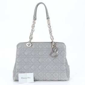 Christian Dior Guarantee Included Cannage Lady Leather Shoulder Bag for Women