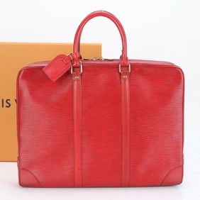 Louis Vuitton Epi Porto Document Voyage M54477 Leather Bag Tote Men's