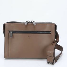 Fendi Selleria 7V07 Leather Shoulder Bag Tote for Men