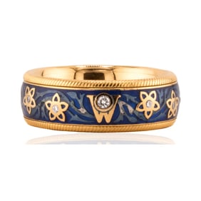 Wellendorff Enamel Spinning Flower Ring