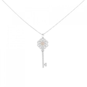 Tiffany Rose Key Necklace 0.22CT