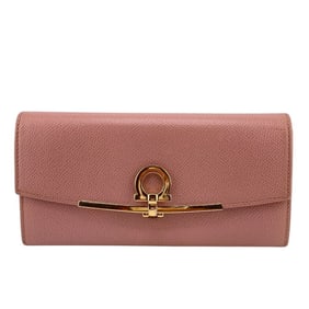 Salvatore Ferragamo Gancini long wallet in pink