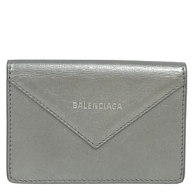 BALENCIAGA 499201 Paper Business Card Holder, Case, Silver, Unisex