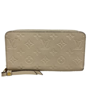 LOUIS VUITTON Louis Vuitton Wallet M82212 Zippy Monogram Empreinte Long Beige Women's