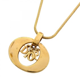 Christian Dior Necklace GP Plated Gold Ladies