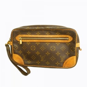 Louis Vuitton Clutch Bag Monogram Marly Dragonne GM M51825 Brown Men's