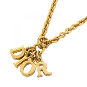 Christian Dior Necklace GP Plated Gold Ladies