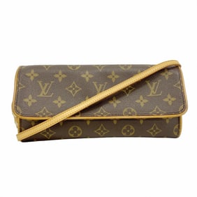 Louis Vuitton Shoulder Bag Monogram Pochette Twin GM M51852 Brown Women's