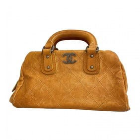 CHANEL Handbag Wild Stitch Caviar Skin Brown Women's