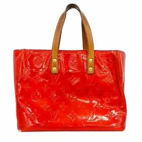 Louis Vuitton Tote Bag Vernis Reed PM M91088 Rouge Ladies