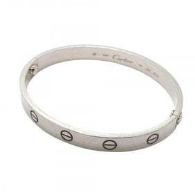 Cartier Bangle Love Bracelet K18WG White Gold Ladies