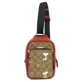 Coach CE600 Track Pack 14 Signature Snoopy Collaboration Body Bag Women's COACH