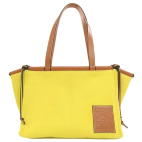 LOEWE Cushion Tote Small Bag Canvas Calfskin Women's