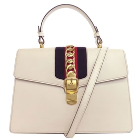 Gucci 431665 Sylvie Handbag Leather Women's GUCCI