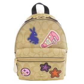 Coach F20909 Sticker Patch Signature Backpack Daypack Women's COACH