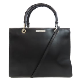 GUCCI 002-1016 Bamboo Tote Bag Leather Women's