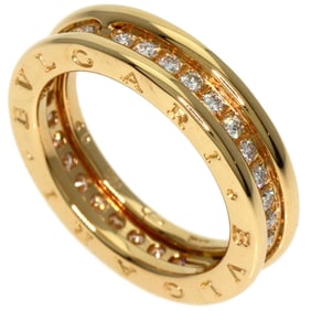 BVLGARI B-zero1 1 band diamond #49 ring, K18 yellow gold, for women,