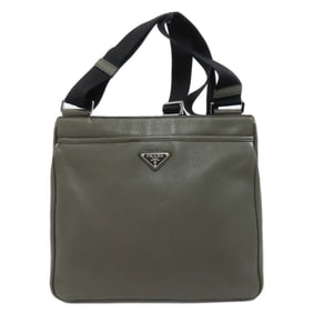 Prada VA1034 Metalwork Shoulder Bag Leather Women's PRADA