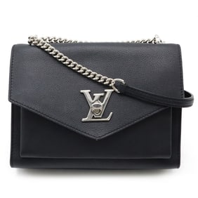 LOUIS VUITTON My Lock Me Chain Shoulder Bag Pochette Leather Noir Black M51418