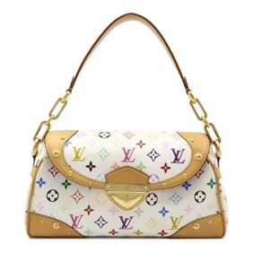 LOUIS VUITTON Louis Vuitton Monogram Multicolor Beverly MM Shoulder Bag Blanc White M40203