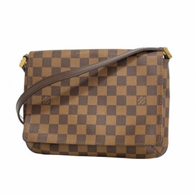Louis Vuitton Shoulder Bag Damier Musette Tango Long Strap N51301 Ebene Ladies