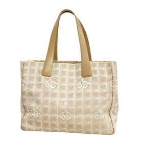 Chanel Tote Bag New Travel Nylon Beige Women's