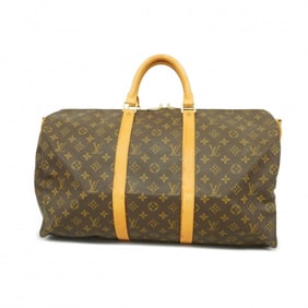 Louis Vuitton Boston Bag Monogram Keepall Bandouliere 50 M41416 Brown Men's Women's
