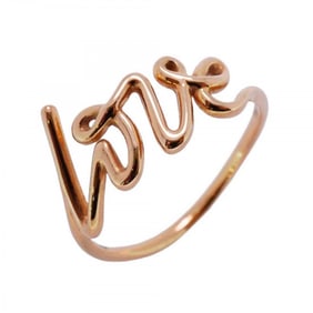 Tiffany Ring Love Line K18PG Pink Gold Size 16 Ladies