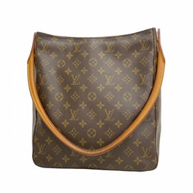 Louis Vuitton Shoulder Bag Monogram Looping GM M51145 Brown Ladies