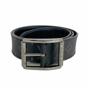 Louis Vuitton Belt Monogram Eclipse Santur Reverso M9044 Black Men's