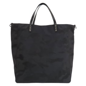 Valentino camouflage pattern studded tote bag nylon material women's