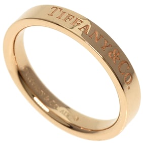 Tiffany Flat Band Ring, 18K Pink Gold, Women's