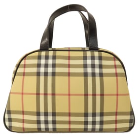 Burberry Nova Check Handbag PVC Women's BURBERRY