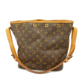 Louis Vuitton Shoulder Bag Monogram Petit Noe M42226 Brown Ladies