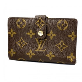 Louis Vuitton Wallet Monogram Portefeuille Viennese M61674 Brown Ladies