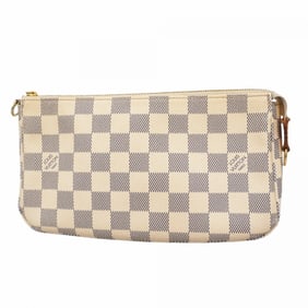 Louis Vuitton Pouch Damier Azur Pochette Accessoires N41207 White Women's