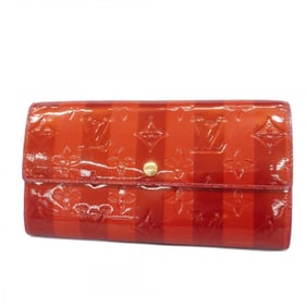 Louis Vuitton Long Wallet Vernis Portefeuille Sarah M91716 Pomme d'Amour Rayeur Ladies