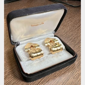 TIFFANY & CO. Retro 18K Yellow Gold Brooch Set