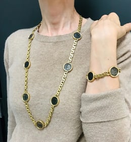 Bvlgari Bulgari Monete Necklace Bracelet Ancient Roman Coins