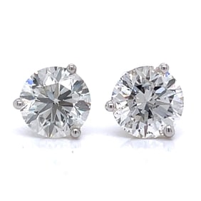14K White Gold 4.03 Ct. Diamond Stud Earrings