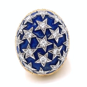 18K Yellow Gold Diamond Ring